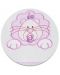 Σετ ύπνου 3 τεμαχίων για βρεφική κούνια EKO - Λιοντάρι, ροζ με λευκές κουκκίδες - 1t