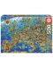 Παζλ Educa 500 κομμάτια - Ένας παράξενος χάρτης της Ευρώπης  - 1t