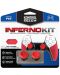 Αξεσουάρ KontrolFreek - Inferno Kit, Performance Grips + Performance Thumbsticks, κόκκινο (PS5) - 1t