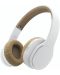 Ακουστικά HAMA "Touch" Bluetooth  On-Ear, Μικρόφωνο, λευκό/καφέ, πλήκτρα αφής - 1t