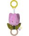 Μαλακή κουδουνίστρα για μωρά Taf Toys - Λουλούδι - 1t