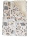 Βρεφική κουβέρτα Cangaroo - Shaggy, 75 x 105 cm, μπεζ - 1t