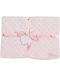 Βρεφική κουβέρτα Interbaby - Coral Fleece, ροζ, 80 х 110 cm - 1t