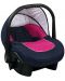 Παιδικό κάθισμα αυτοκινήτου Baby Merc - Leo, έως 9 κιλά, μπλε και ροζ - 1t