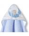 Βρεφική πετσέτα  Interbaby - Bear Sleeping Blue, 100 x 100 cm - 2t