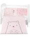 Σετ ύπνου  βρεφικού κρεβατιού 6 τεμαχίων KikkaBoo - Bear with me, Pink, 70 х 140 cm - 1t