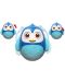 Κουδουνίστρα μωρού  Happy World - Roly Poly, Penguin 2, μπλε - 2t