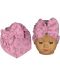 Βρεφικό καπέλο τουρμπάνι NewWorld - Ροζ με κουνελάκια - 1t