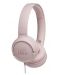 Ακουστικά JBL - T500, ροζ - 1t