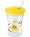 Κύπελλο με καλαμάκι NUK Evolution - Action Cup, 230 ml, κίτρινο - 1t