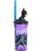 Κύπελλο με καλαμάκι και 3D φιγούρα Stor Batman - 360 ml - 2t