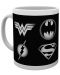 Κούπα GB eye DC Comics: Justice League - Monotone Logos - 1t