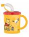 Κύπελλο με καλαμάκι και λαβή Disney - Winnie The Pooh, 210 ml - 1t
