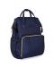Τσάντα για βρεφικά αξεσουάρ 2 σε 1  KikkaBoo - Siena, σκούρο μπλε - 1t