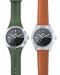 Ρολόι  Bill's Watches Twist - Khaki Green & Camel - 1t