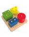Ξύλινο παιχνίδι Woody - Σχήματα και χρώματα - 1t