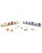 Ξύλινο παιχνίδι διαλογής  Janod - Σχήματα, μεγέθη και χρώματα, Πουλιά - 5t