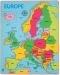 Ξύλινο παζλ Bigjigs - Χάρτης της Ευρώπης - 1t