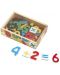 Ξύλινο σετ Melissa & Doug - Μαγνητικοί αριθμοί σε κουτί - 2t