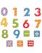 Ξύλινο σετ Bigjigs - Μαγνητικοί αριθμοί και σύμβολα, σε κουτί - 2t