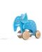 Ξύλινο παιχνίδι HaPe International - Ελέφαντας σε τροχούς - 1t