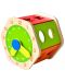 Ξύλινο παιχνίδι Acool Toy - Εξαγωνικός διαλογέας με ρολόι - 3t