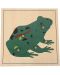 Ξύλινο παζλ με ζώα Smart Baby - Βάτραχος, 5 μέρη - 1t