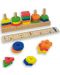 Ξύλινο παιχνίδι λογικής Andreu toys - Σχήματα και χρώματα - 2t