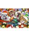 Ξύλινο παζλ Trefl 500+1 τεμαχίων - Χριστουγεννιάτικες γατούλες - 2t