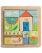 Ξύλινο παιχνίδι -παζλ Tender Leaf Toys - Με μοτίβο κήπου, 16 κομμάτια - 2t