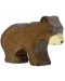Ξύλινη φιγούρα Holztiger - Μικρή καφέ αρκούδα - 1t