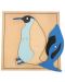 Ξύλινο παζλ με ζώα Smart Baby - Πιγκουίνος, 4 μέρη - 2t