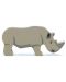 Ξύλινο ειδώλιο Tender Leaf Toys-Ρινόκερος - 1t