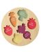 Ξύλινος διαλογέας Orange Tree Toys - Χαρούμενα λαχανικά - 3t
