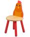 Παιδική ξύλινη καρέκλα Bigjigs - Πουλί  - 1t