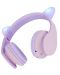 Παιδικά ακουστικά PowerLocus - P2, Ears, ασύρματα, ροζ/μωβ - 2t