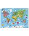 Παιδικό παζλ σε βαλίτσα Janod - Παγκόσμιος χάρτης, 300 κομμάτια - 3t