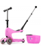 Παιδικό σκούτερ 2 σε 1 Micro - Mini2Go Deluxe Plus, Pink - 4t