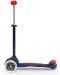 Παιδικό σκούτερ Micro - Mini Deluxe LED, Navy Blue - 3t