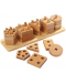 Παιδικό παιχνίδι Smart Baby - Μεγάλο ξύλινο σετ Montessori - 2t