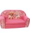 Παιδικός διπλός καναπές,πτυσσόμενο Delta trade -Κουτάβια, ροζ - 1t
