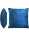 Διακοσμητικό μαξιλάρι Aglika - Lux, 45 х 45 cm, βελουτέ, μπλε - 1t