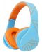Παιδικά ακουστικά PowerLocus - P2, ασύρματα, μπλε/πορτοκαλί - 1t
