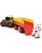 Παιδικό παιχνίδι Dickie Toys ABC - Τρακτέρ με ρυμούλκα για ζώα, Fendti - 2t