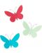 Διακόσμηση τοίχου Umbra - Mariposa, 9 πεταλούδες, πολύχρωμη - 4t