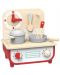 Παιδική ξύλινη κουζίνα και μπάρμπεκιου Tooky Toy - 2 σε 1 - 2t