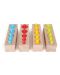 Παιδικό ξύλινο παιχνίδι Small Foot - Χρωματιστοί κύλινδροι - 7t