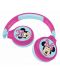 Παιδικά ακουστικά Lexibook - Minnie HPBT010MN, ασύρματα, ροζ - 1t