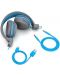 Παιδικά ασύρματα ακουστικά JLab - JBuddies Studio, γκρι/μπλε - 5t