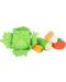 Παιδικό σετ λαχανικών από ύφασμα Small Foot - Σε καλάθι 6 τεμαχίων - 2t
